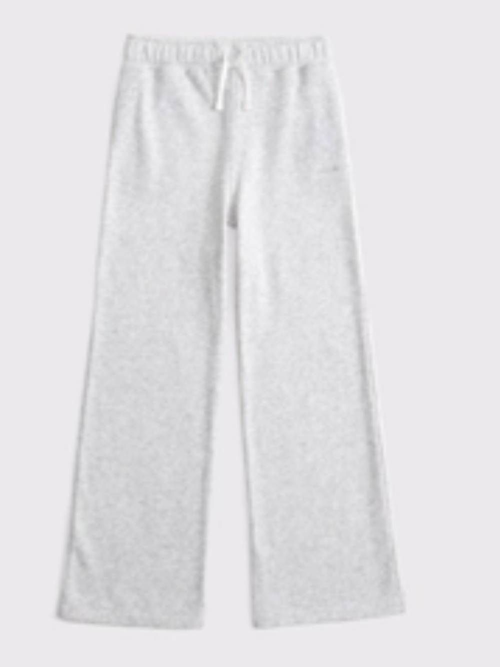 abercrombie kids Light Heather Gray Wide-Leg Sweatpants
